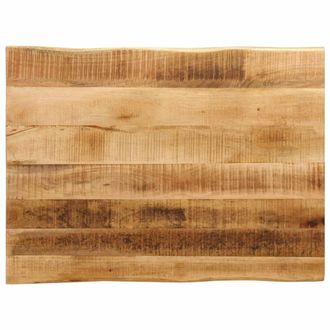 Berkfield Home Table Top Live Edge 90x60x3.8 cm Solid Wood Rough Mango in Brown