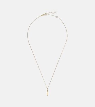 Stone and Strand 14kt gold pendant necklace with diamonds