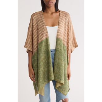 Vince Camuto Colorblock Lurex Topper in Olive at Nordstrom Rack