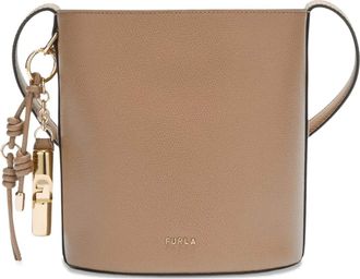Furla Roxie bucket-tas met hanger - Bruin
