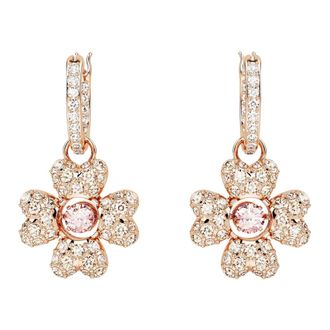 Swarovski Dames Oorbellen Druppeloorbellen Wit- Ros&eacute;goud Idyllia 5674212 - Dames - Oorbellen - Roze - ONE Size - Accessoires