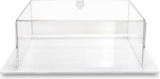 Iplex Bon ton tortiera quadrata big, trasparente/bianco