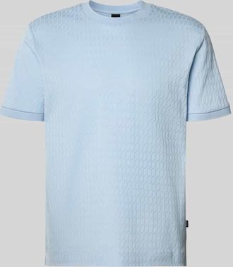 HUGO BOSS Regular Fit T-Shirt aus reiner Baumwolle Modell THOMSON in Hellblau, Gr&ouml;&szlig;e XXXL