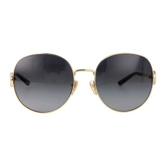 Gucci Sunglasses, female, Yellow, Size: 58 MM Square-frame Sunglasses