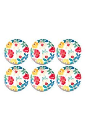 TarHong Audrey Floral Set of Six Melamine Plates in Multi at Nordstrom Rack