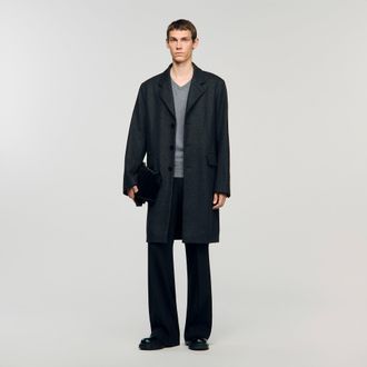 Sandro Mantel aus Wolltuch