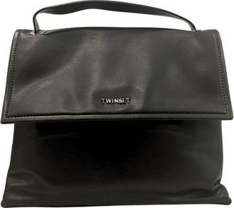 Twinset Black PU Women Womens Handbag