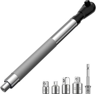 OEM Llave De Extensi&oacute;n Acodada De 1/2 Para Uso El&eacute;ctrico Con Conexiones Cuadradas Vers&aacute;tiles De 3/8 A 1/4