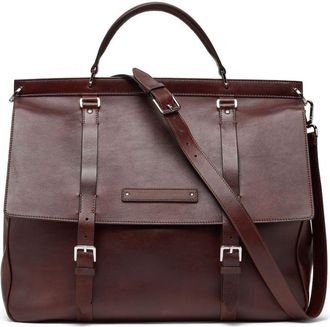 Brunello Cucinelli Purple Leather Tote Bag - Mens - Leather