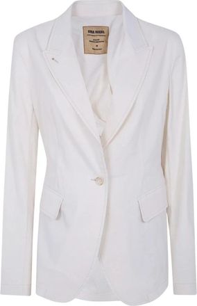 Uma Wang Kylie Blazer - Dames - Blazers - Wit - M - Leer - Jassen