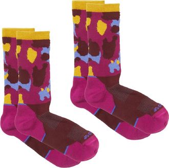 Rei Co-Op Swiftland TT Run Crew Socks - 2 Pairs Purple L