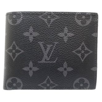 Louis Vuitton Monogram Eclipse Noir Monogram Eclipse Wallet (Bi-Fold) (Pre-Owned)