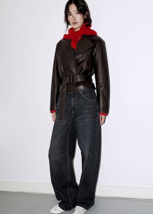 Mango Foulard misto lana e cashmere rosso - Donna - Taglia unica - MANGO