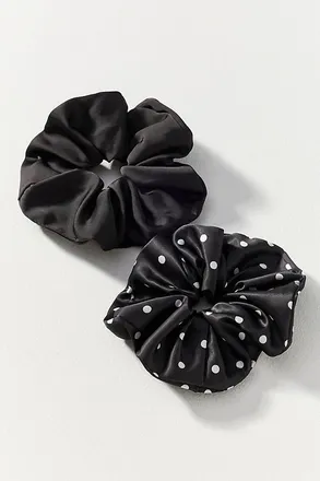 Natasha Polka Dot Scrunchies, Set of 2