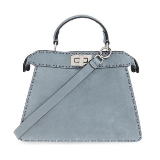 Fendi Peekaboo ISee U Kleine Handtas - Dames - Handtassen - Blauw - ONE Size - Tassen
