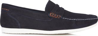 Silver Street London Stanhope Mens Casual Suede Slip on Loafers Sizes 7-12 (7 UK, Navy Blue)