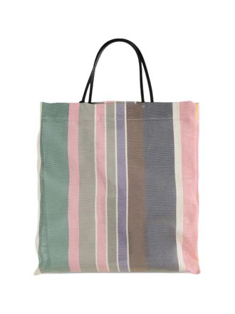 The Row mini Barn striped tote bag - women - Polyester/Polyurethane - One Size - Pink