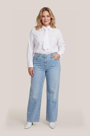 Mart Visser Livia Denim Broek Licht Blauw Maxi