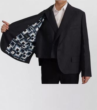 Dolce & Gabbana linen double-breasted blazer