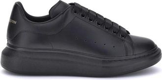 Alexander McQueen Leren sneakers met plateauzool - Heren - Sneakers - Zwart - 47 EU - Leer - Schoenen