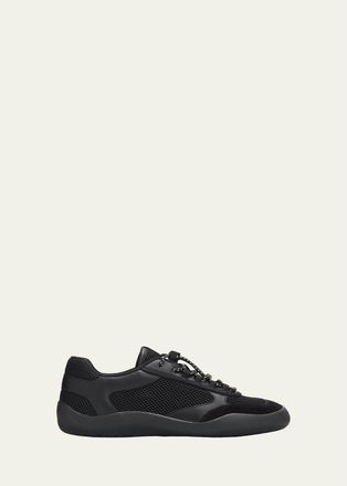 Prada Speedrock Mesh Fabric Sneakers