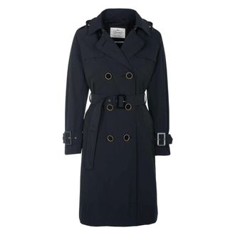 Herno Klassieke Trenchcoat - Dames - Mantels - Zwart - Maat: 3XS Zijde