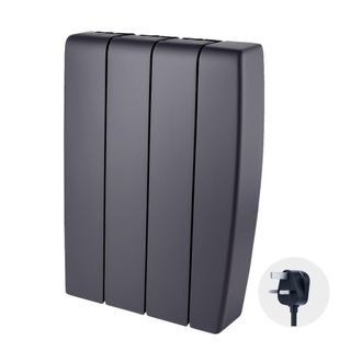 TCP Smart 700W Black Ceramic Panel Electric Radiator