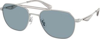 Coach HC7178 CAE80 900172 Mens Sunglasses Silver Size 57