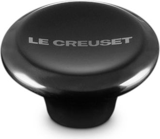 LE CREUSET 2.25-Inch Nickel Knob in Black at Nordstrom