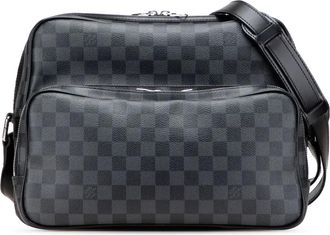 Louis Vuitton Borsa a tracolla Sac Leoh in tela Damier Graphite 2008 - Nero