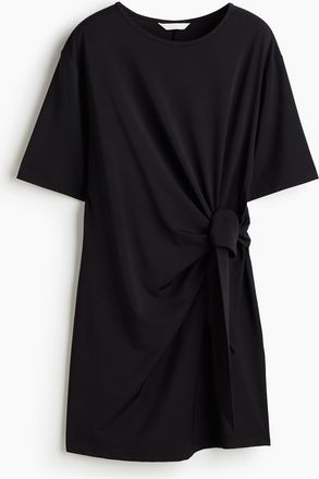 H&M Kleid mit Knotendetail - Schwarz