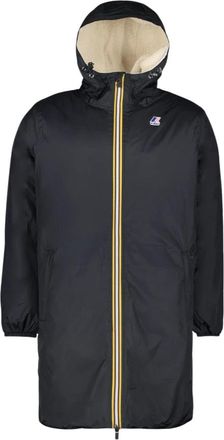 K-Way Heren, Mantels, Zwart, Maat: 3XL Leer