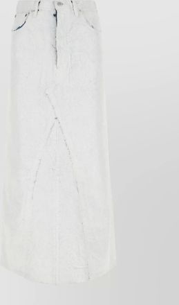 Maison Margiela back slit denim skirt