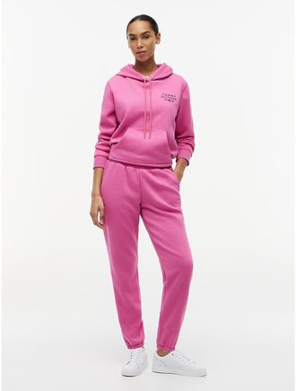 Tommy Hilfiger Womens Monotype Heathered Sweatpant - Petal Red - XXL