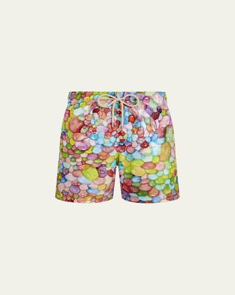 Vilebrequin x Fabrice Hyber Mens Multi-Bubbles Swim Shorts
