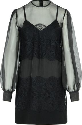 Dolce & Gabbana Black Silk Organza Dress