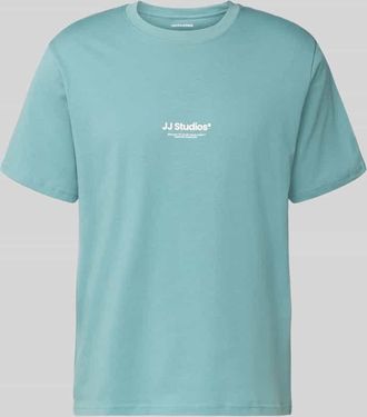 Jack & Jones Jack & Jones T-Shirt mit Logo und Rundhalsausschnitt in Petrol, Gr&ouml;&szlig;e XXL