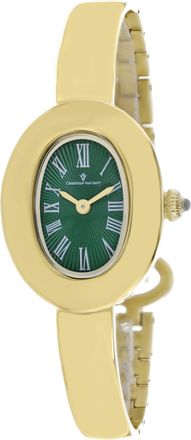 Christian Van Sant Womens Anora Green Oval 26mm