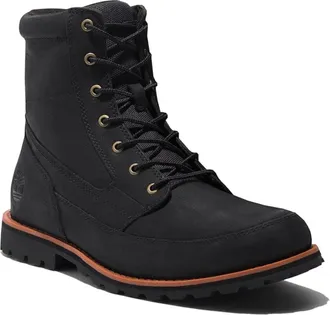 Timberland Attleboro Mid TB0A657D0151 Mens Black Leather Ankle Boot TF9031