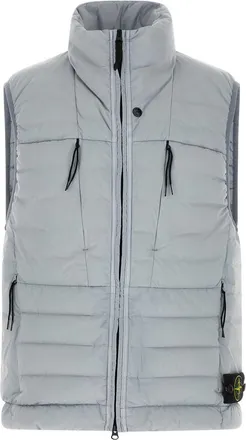 Stone Island Grey Quilted Sleeveless Jacket