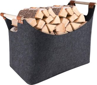 OEM Cesta Para Le&ntilde;a Para Chimenea, Bolsa Para Le&ntilde;a, Cesta Para Le&ntilde;a, Adecuada Para Almacenar Le&ntilde;a O Almacenamiento Diario