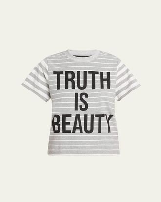 Libertine - Libertine Truth Is Beauty Striped Short-Sleeve T-Shirt