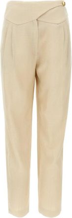 Blaz&eacute; Milano Sheena Basque Pants - Dames - Straight fit broeken - Beige - S - Broeken
