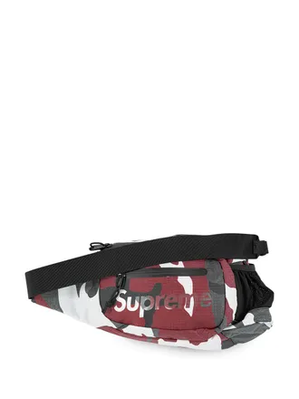 SUPREME logo-print sling bag - Red