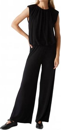 Michael Stars Ozzie Wide Leg Jersey Pants In Black