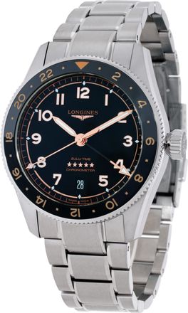 Longines Pre-owned Longines Spirit Automatic Chronometer Black Dial Mens Watch L38024506