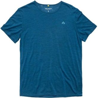 Devold Active Tee Merinoshirt f&uuml;r Herren | blau