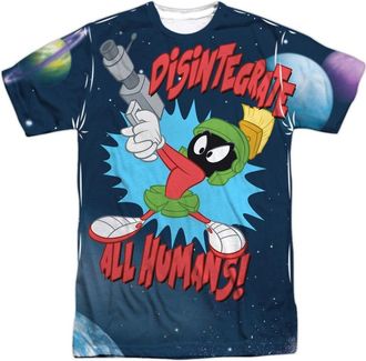 Gildan Looney Tunes Disintegrate Short Sleeve Adult Poly Crew Tee / T-Shirt