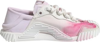 Dolce & Gabbana White NS1 Lace Up Low Top Sneakers Womens Shoes (Pre-Owned)