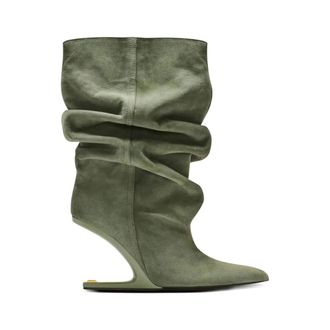 Balmain Heeled Boots, female, Green, Size: 8 1/2 US Shoes Balmain